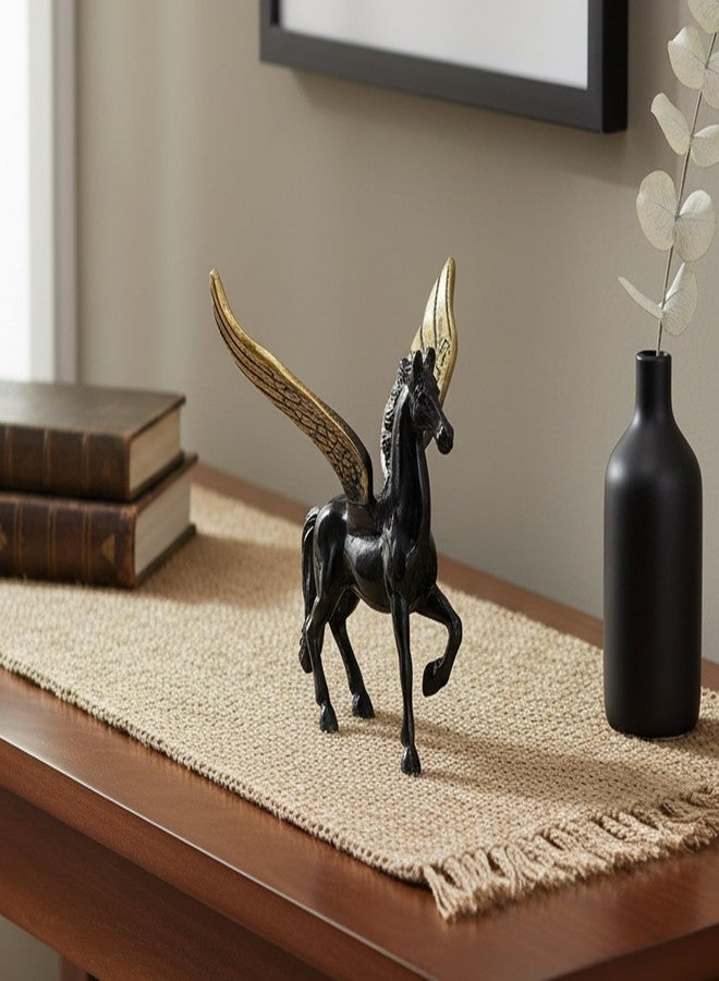 ESPLANADE Flying Angel Horse/Pegasus Brass Showpiece Lucky Figurine - Image 1
